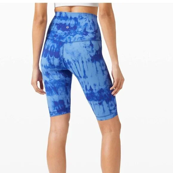 Lululemon Align Super High Rise Short 10" *Game Day Game Day Blue Multi - Picture 5 of 5